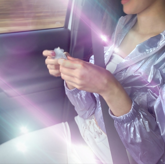 Zip Up Windbreaker Cropped Bomber Jacket - Picture 2 of 5